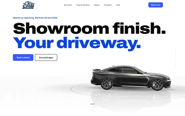 CRB Services website homepage