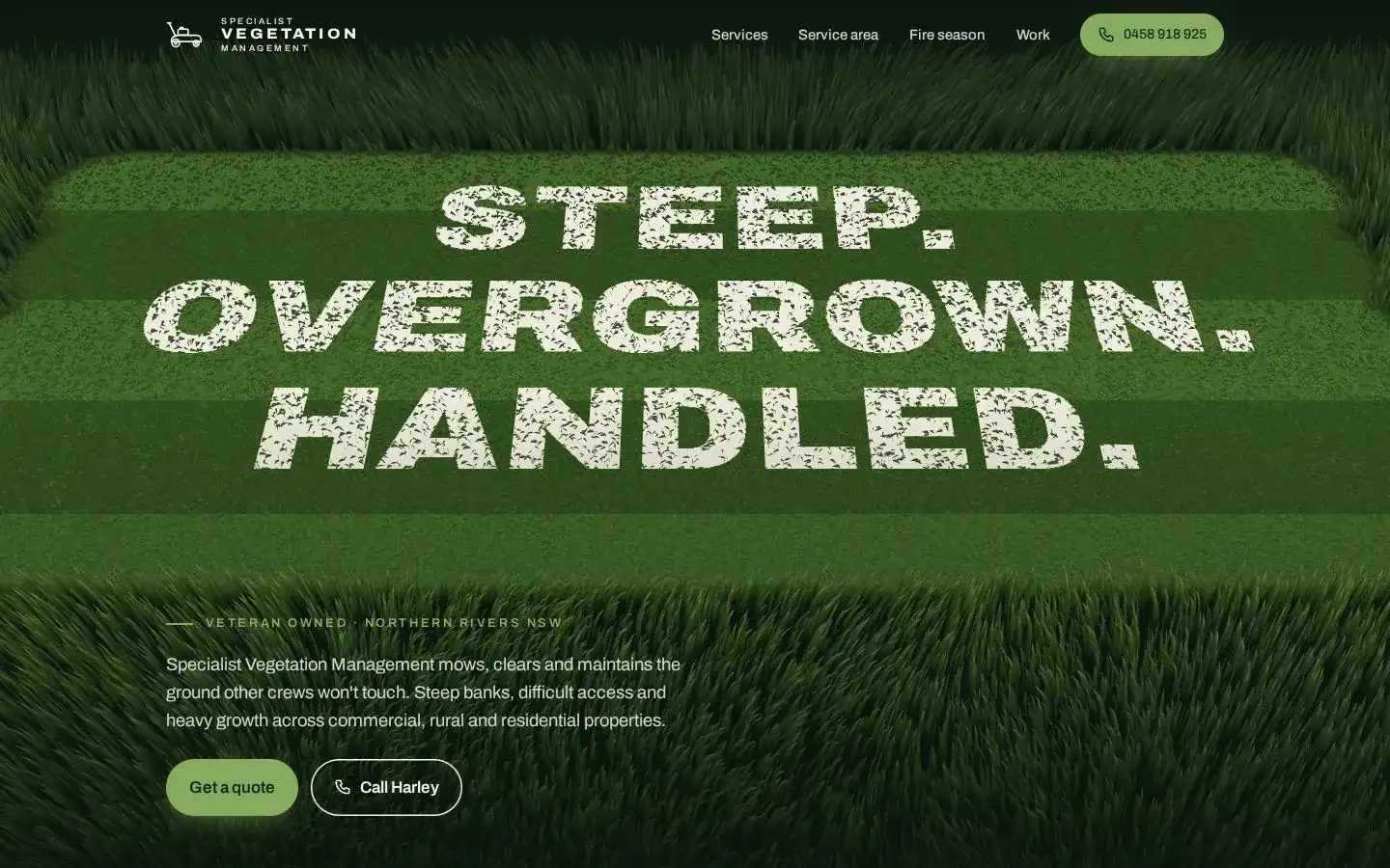 Specialist Vegetation Management website